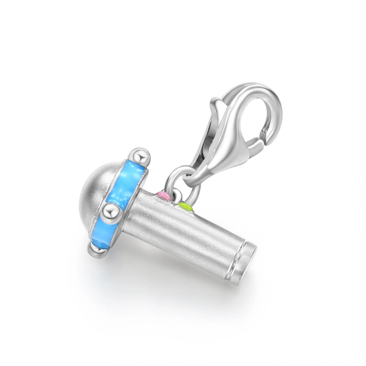 Small Light 925 Sterling Silver Charm