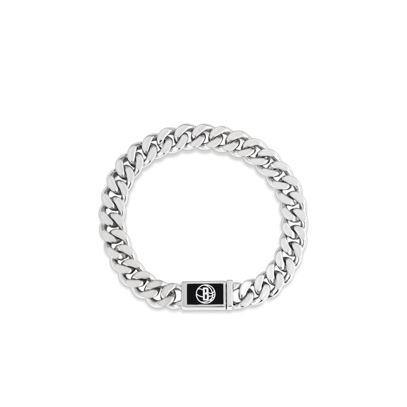 布魯克林籃網隊BROOKLYN NETS 925銀手鏈