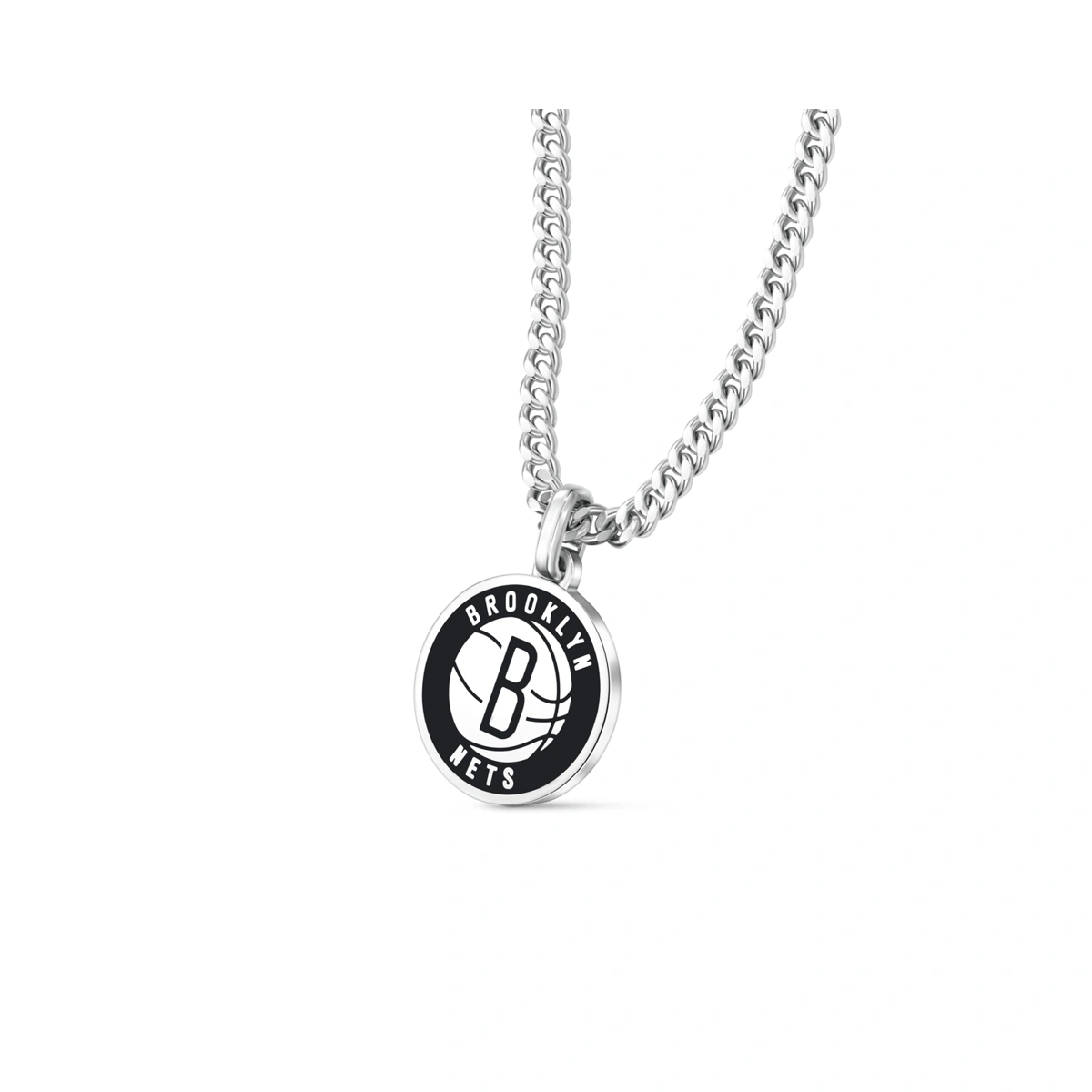布魯克林籃網隊BROOKLYN NETS 925銀頸鏈