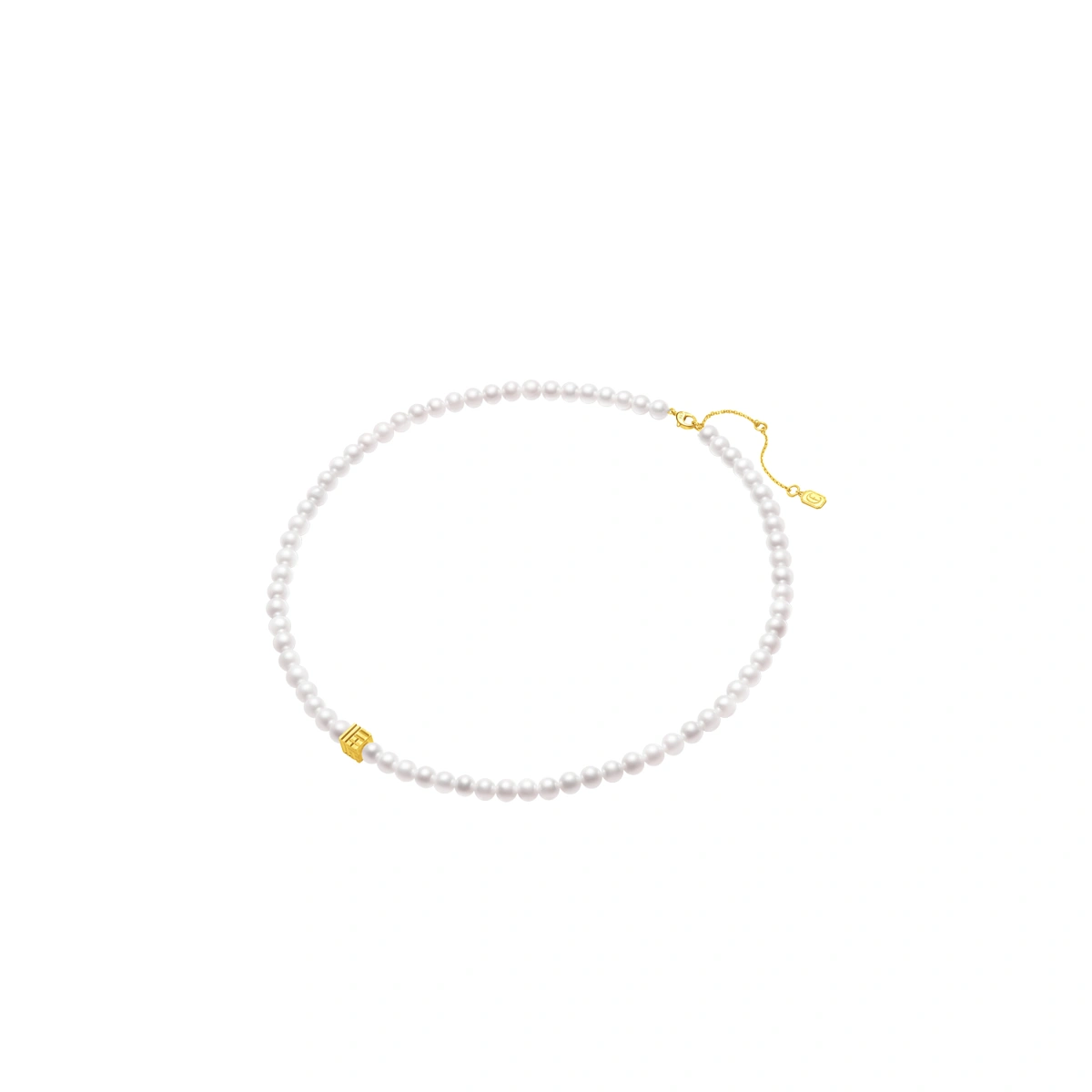 999足金淡水養殖珍珠頸鏈