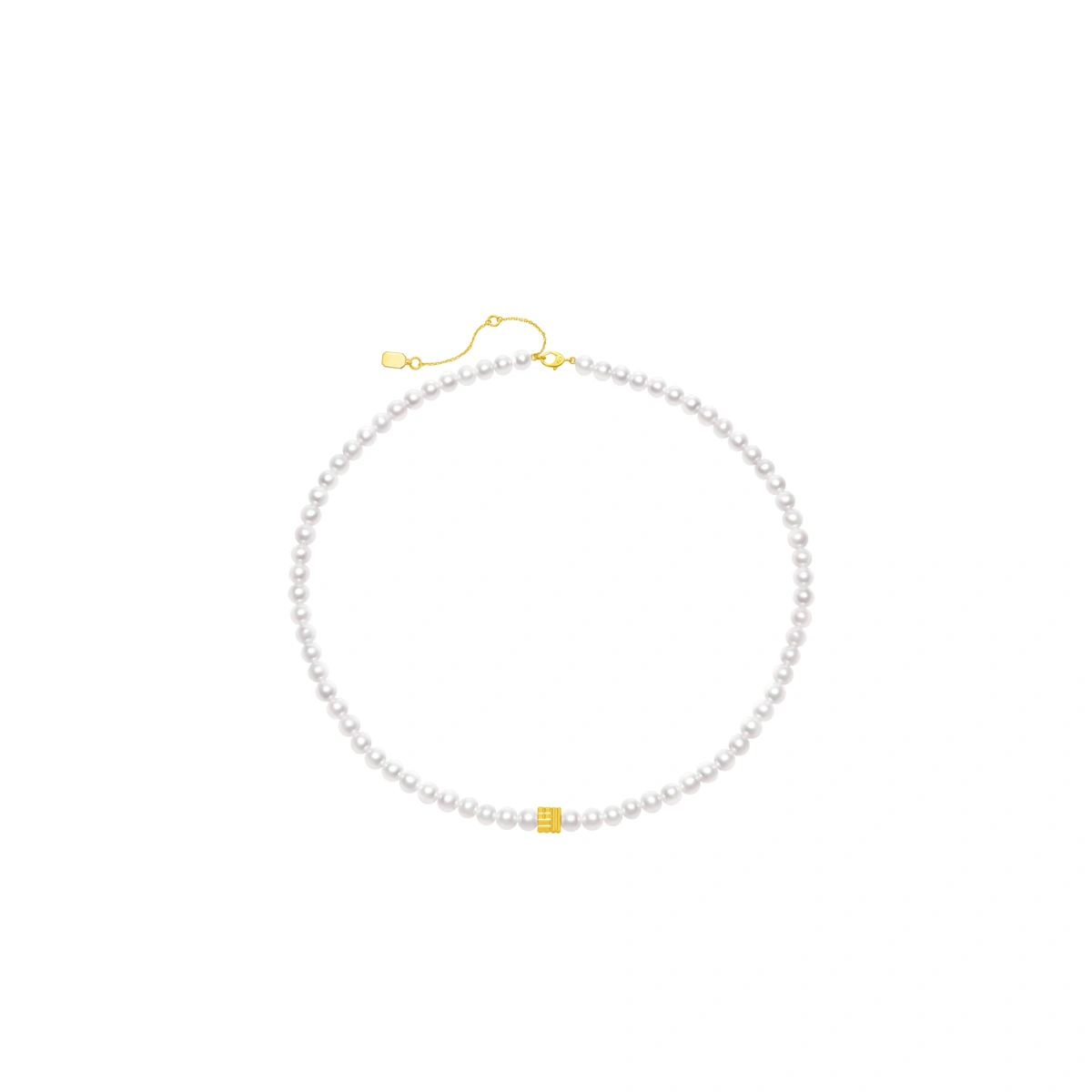 999足金淡水養殖珍珠頸鏈