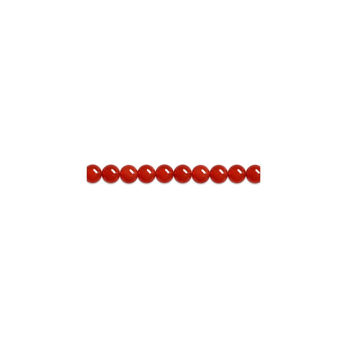990 Gold Red Agate Beaded Bracelet