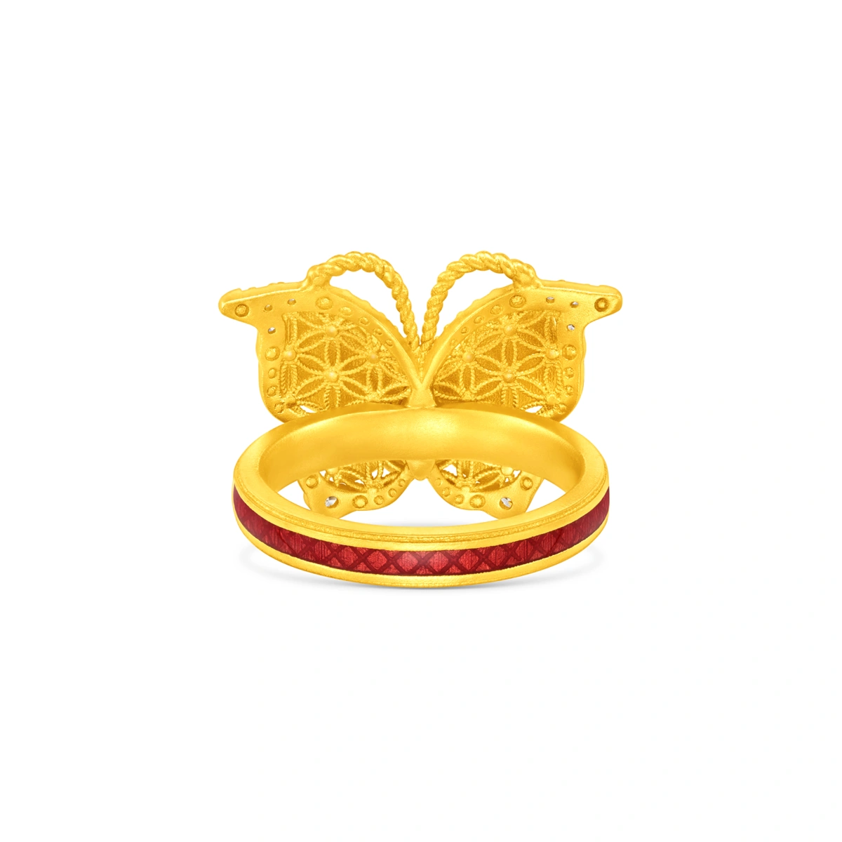 999 Gold jade ring