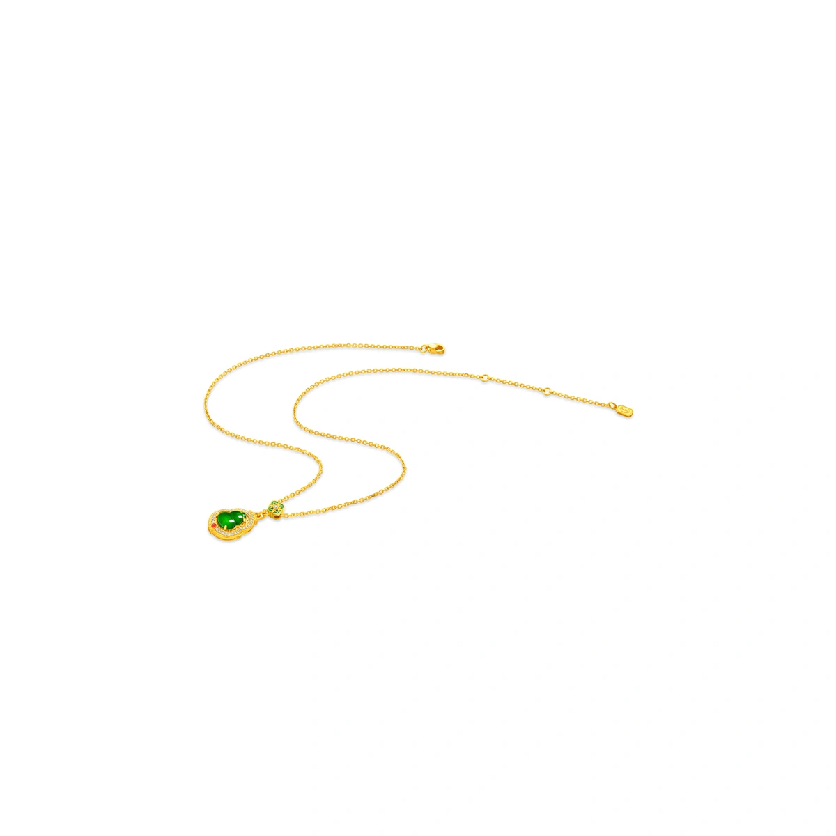 999 Gold jade necklace
