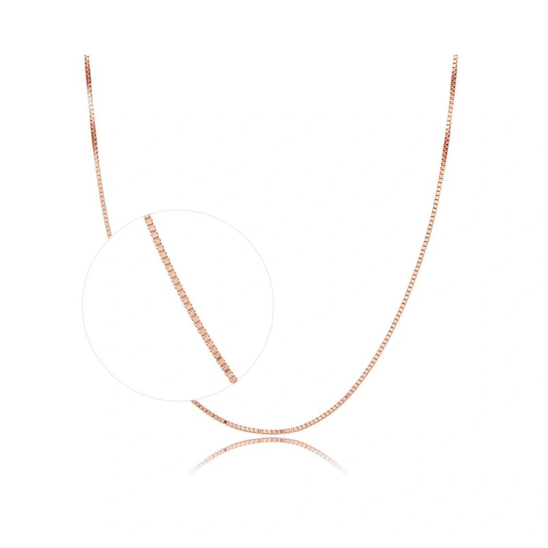 18K/750玫瑰色黃金頸鏈