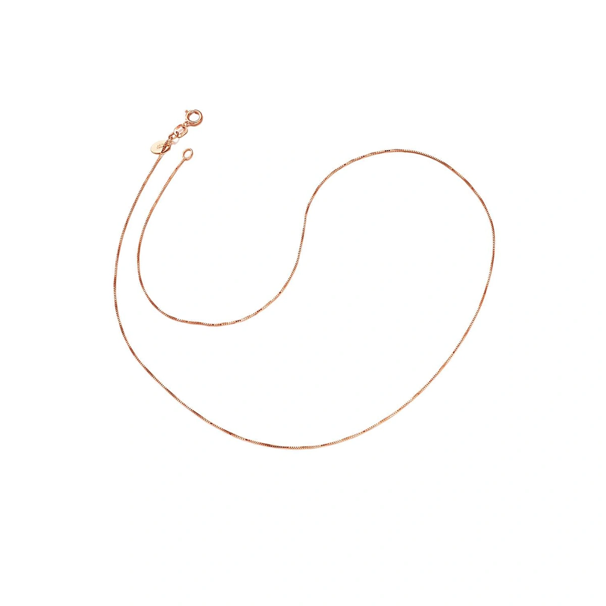 18K/750玫瑰色黃金頸鏈