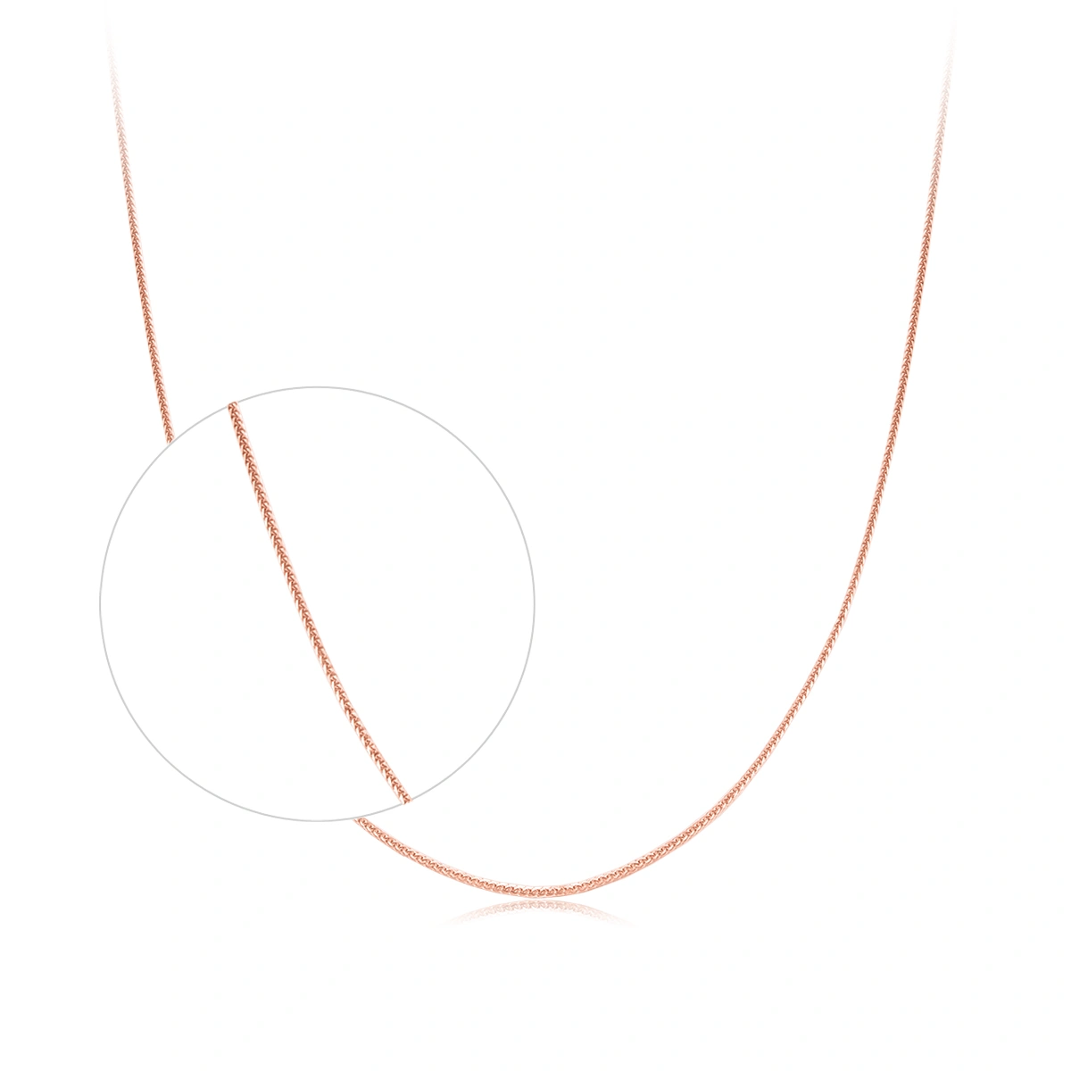 18K/750 Rose Gold Spiga Chain necklace