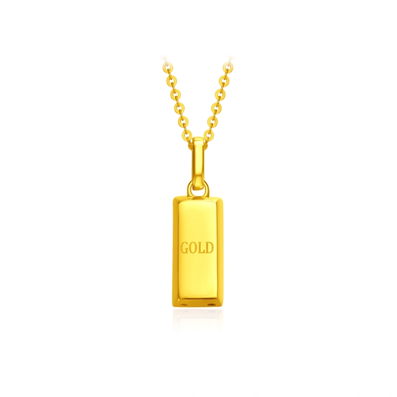 Small Gold Bar 18K/750 Yellow Gold necklace