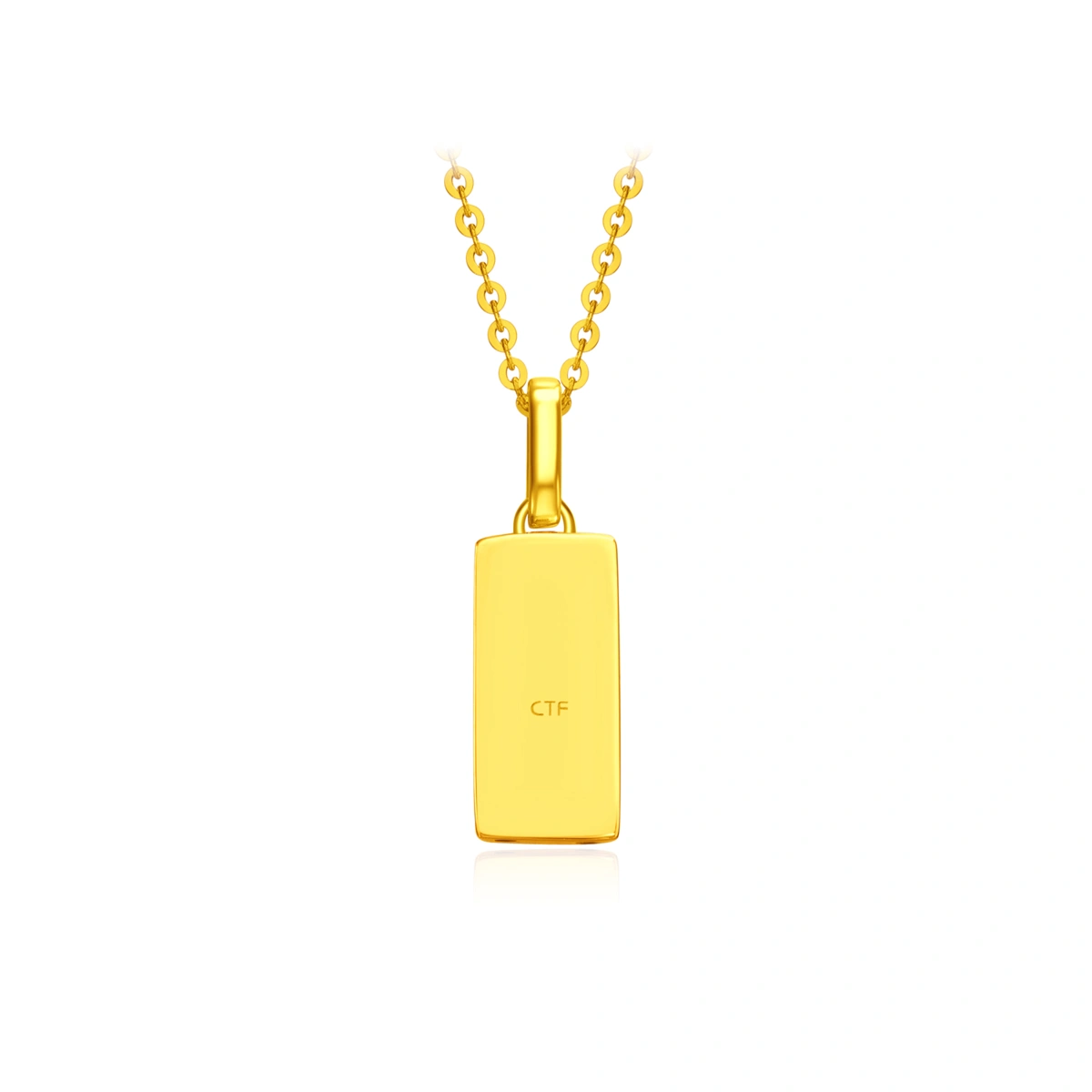 Small Gold Bar 18K/750 Yellow Gold necklace