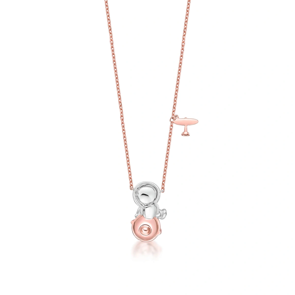 Doraemon 18K/750 White-Rose Gold necklace