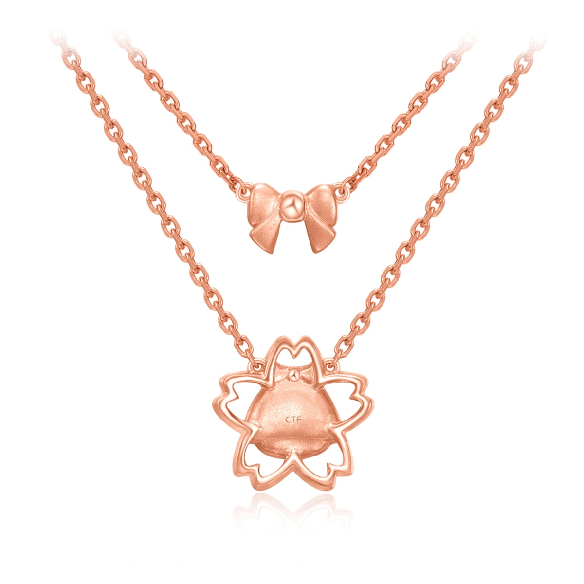 Kokeshi Collection - Maruko Kokeshi 18K/750 Rose Gold necklace