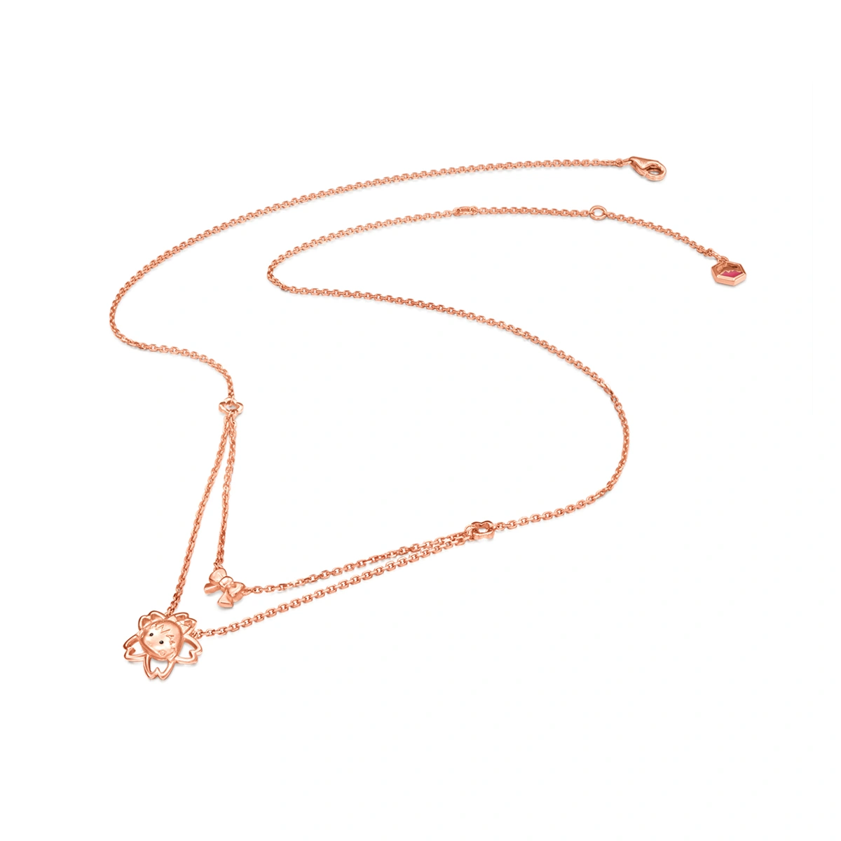 Kokeshi Collection - Maruko Kokeshi 18K/750 Rose Gold necklace