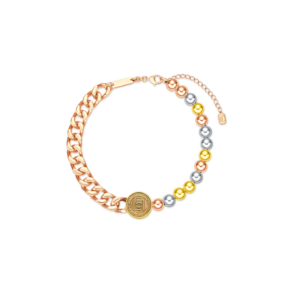 18K/750 Yellow-White-Rose Gold bracelet
