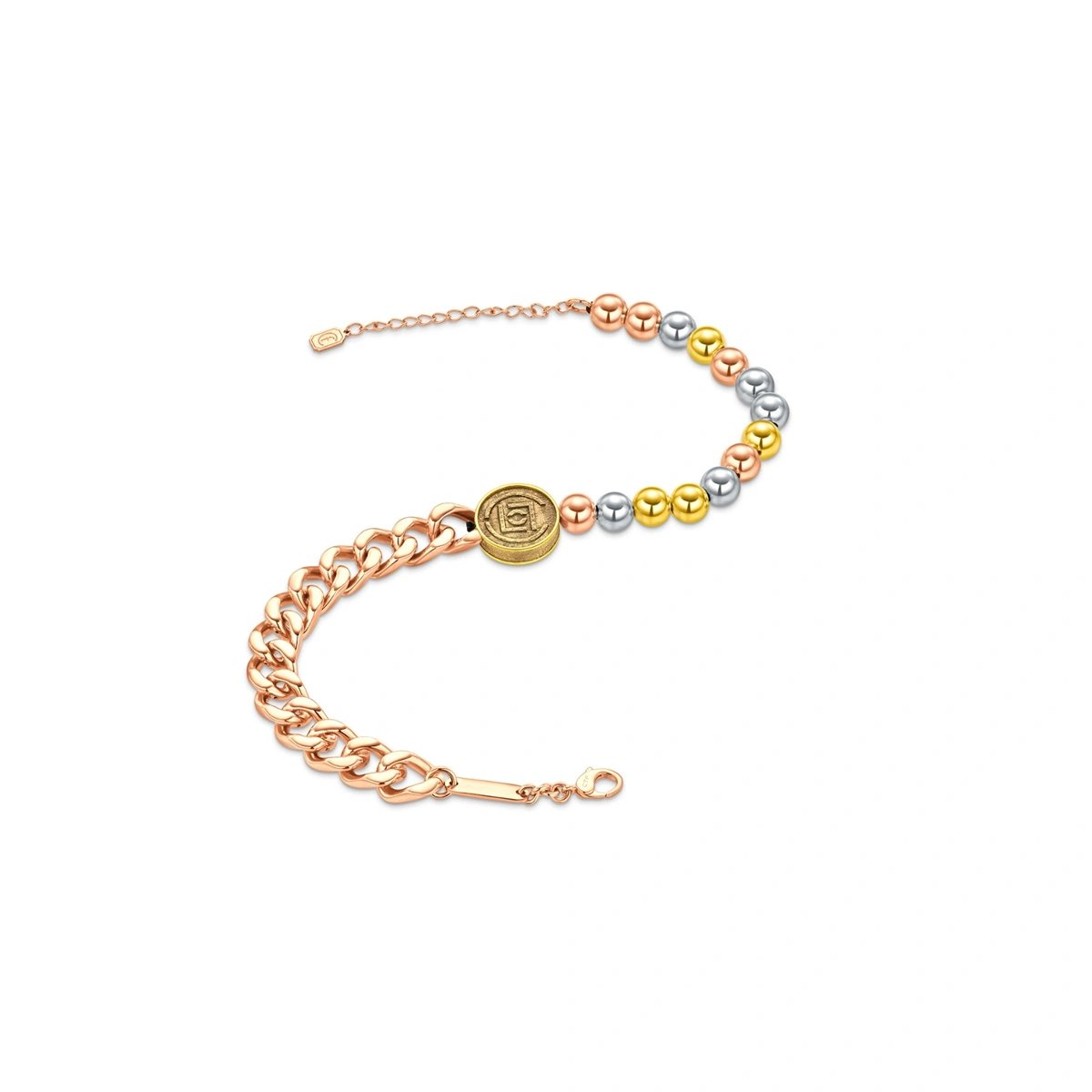 18K/750 Yellow-White-Rose Gold bracelet