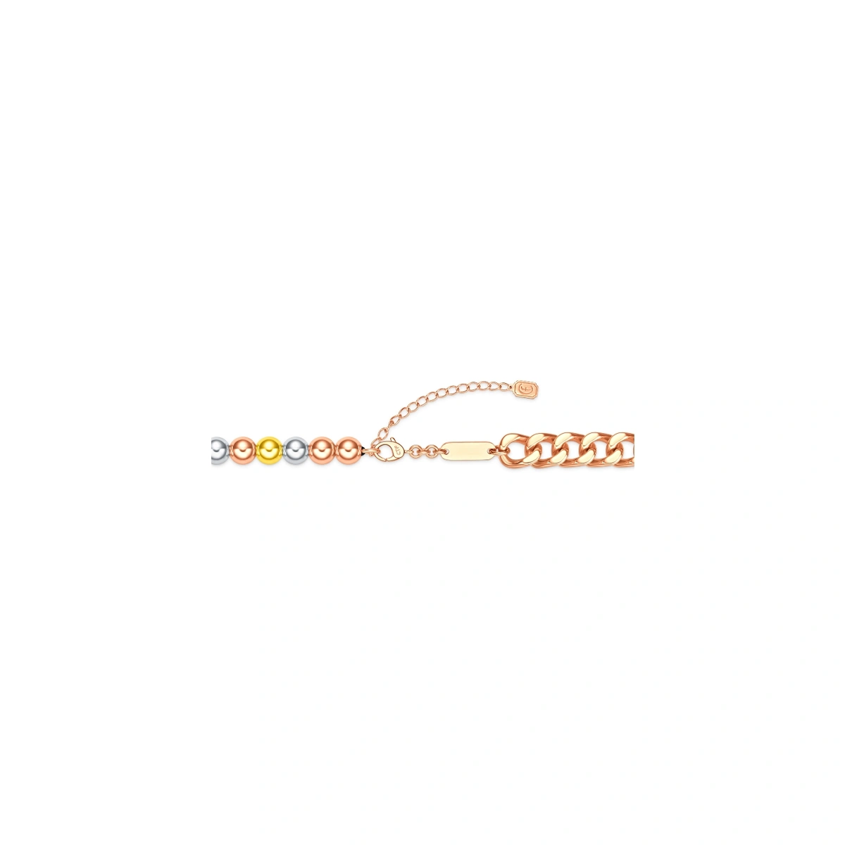 18K/750 Yellow-White-Rose Gold bracelet