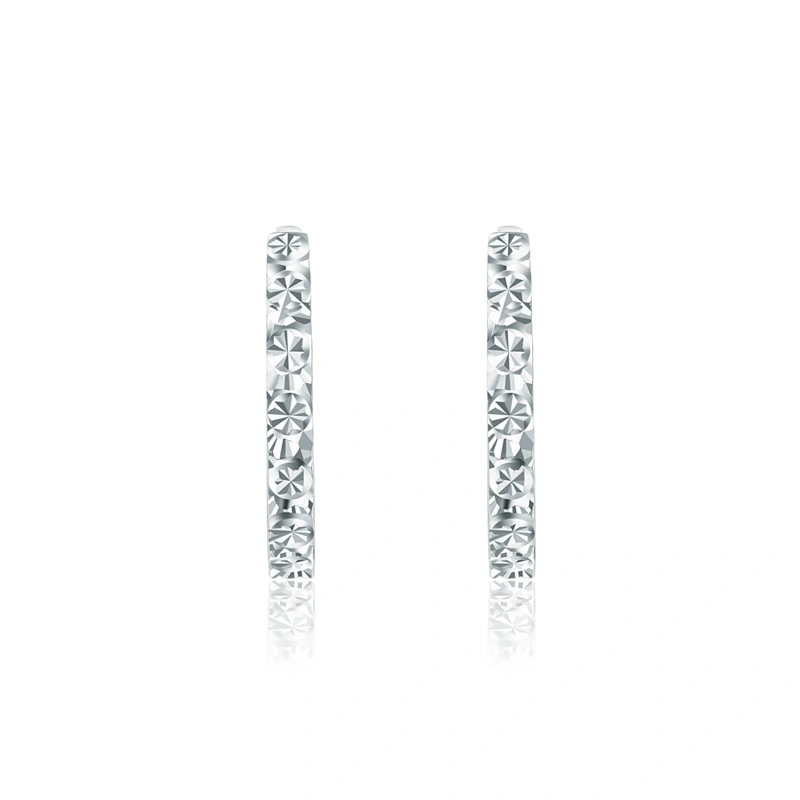 18K/750 White-Rose Gold earrings