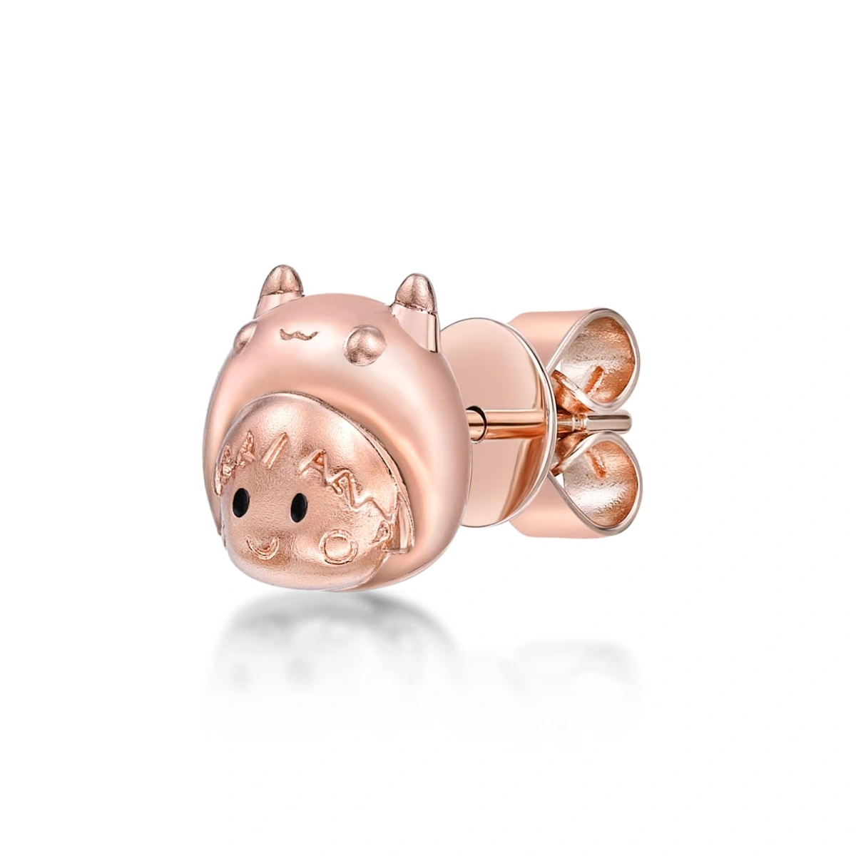 Aquarium Collection - Clione Limacina Maruko 18K/750 Rose Gold earring (Single)