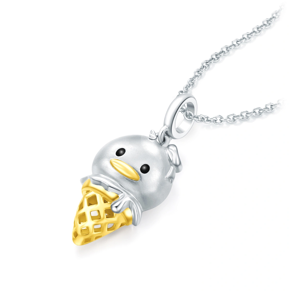 Ice-Cream Collection - Donald Duck 18K/750 Yellow-White Gold pendant