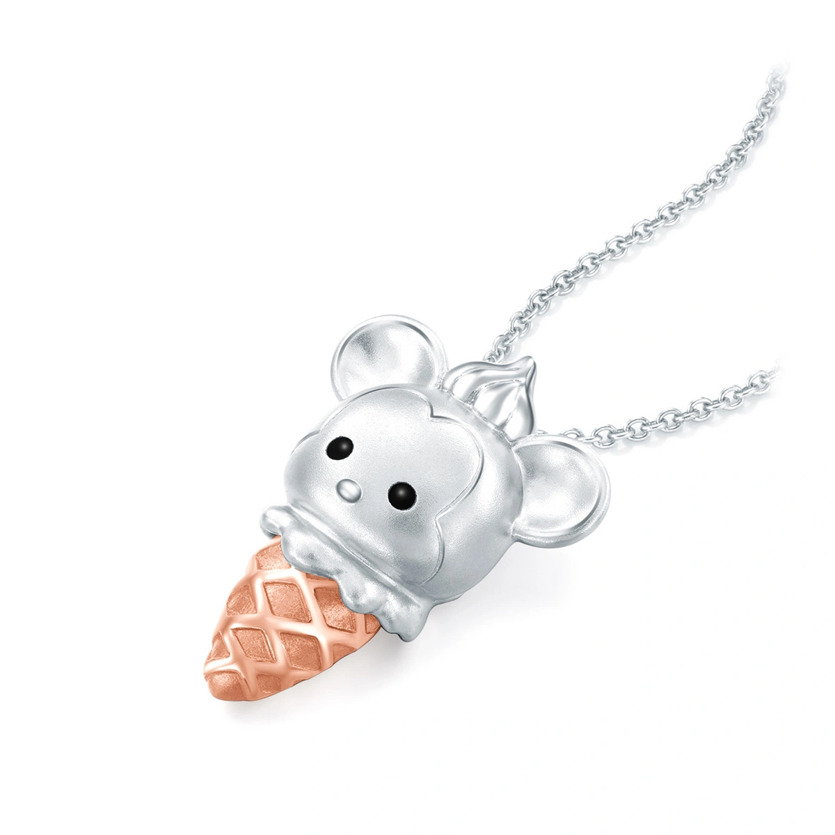 Ice-Cream Collection - Mickey Mouse 18K/750 White-Rose Gold pendant