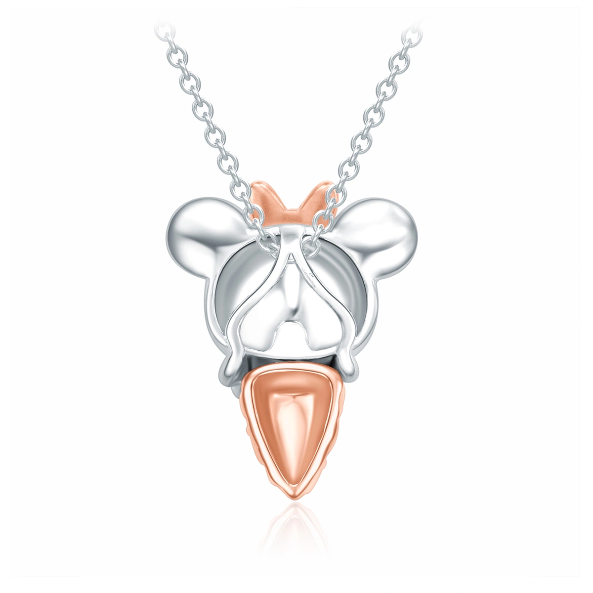 Ice-Cream Collection - Minnie Mouse 18K/750 White-Rose Gold pendant