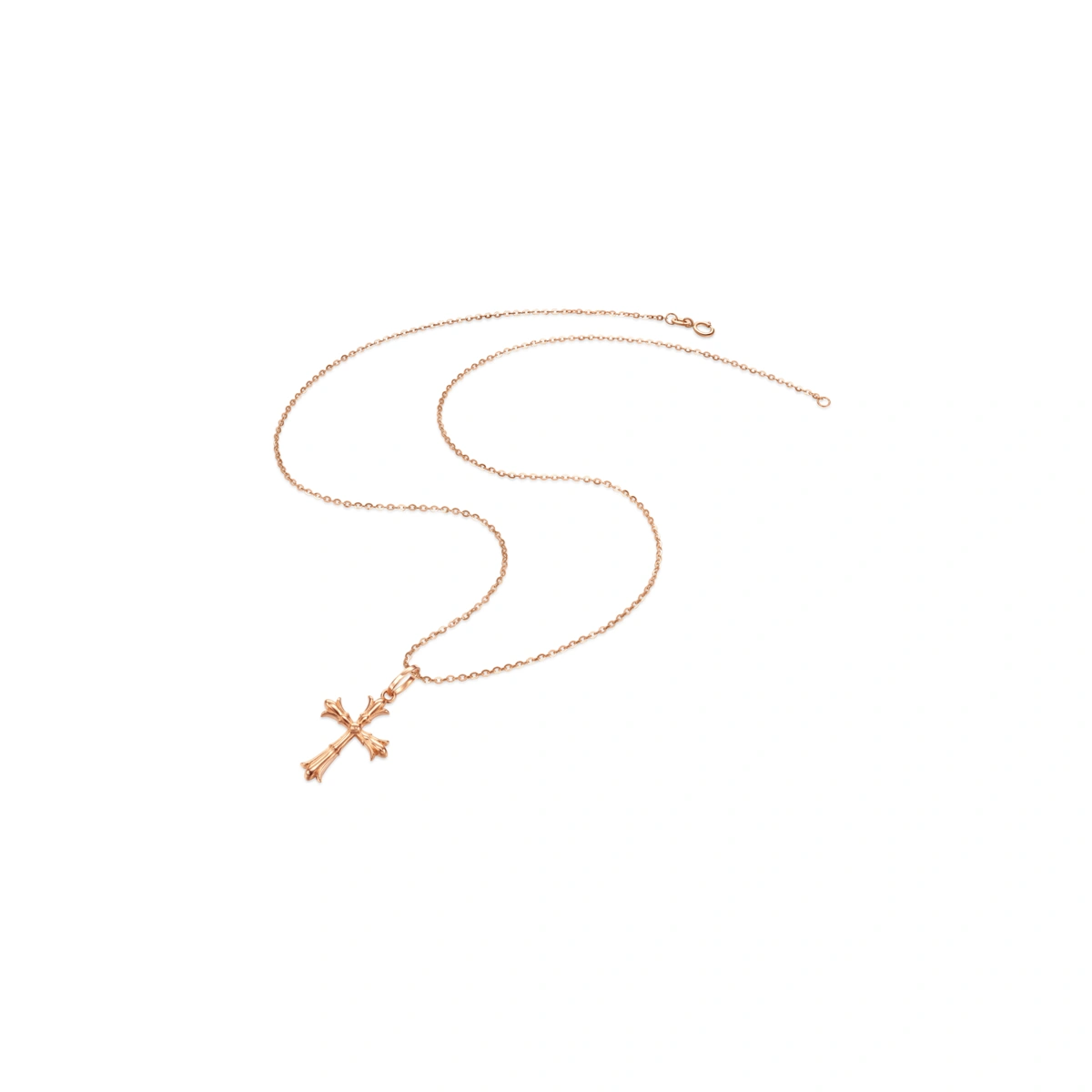 十字架18K/750玫瑰色黃金吊墜