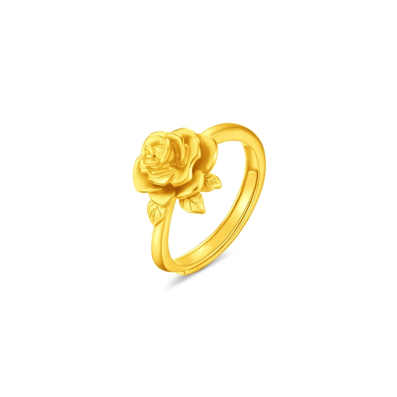 Vintage Rose 999.9 Gold ring
