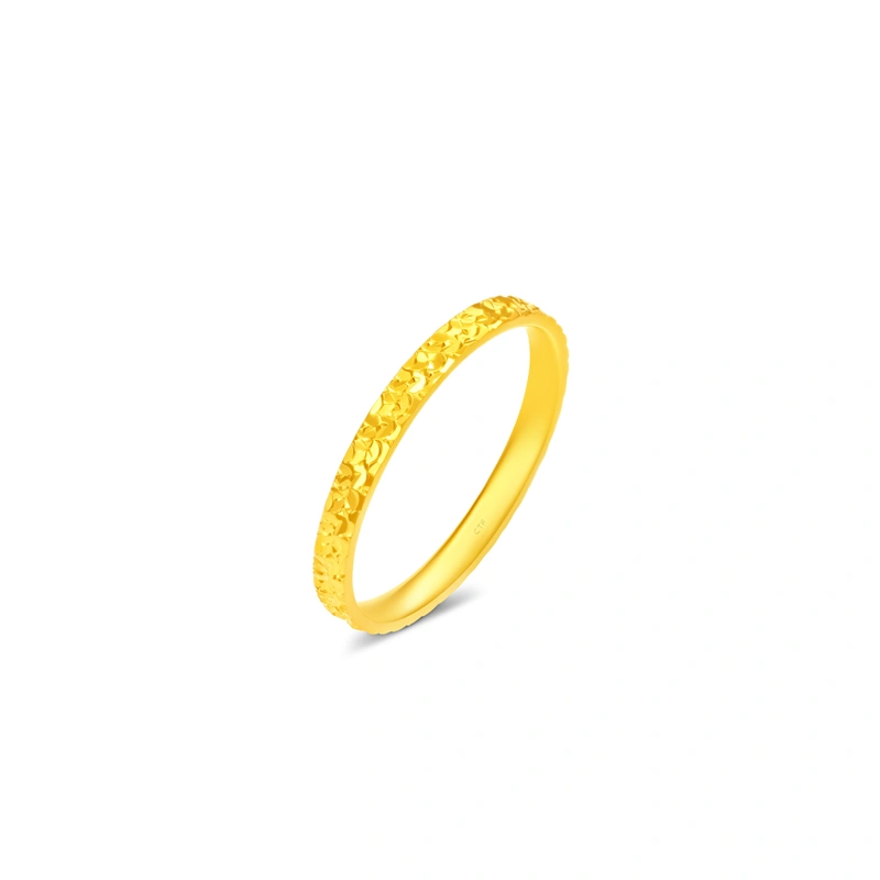 碎金金999足金戒指