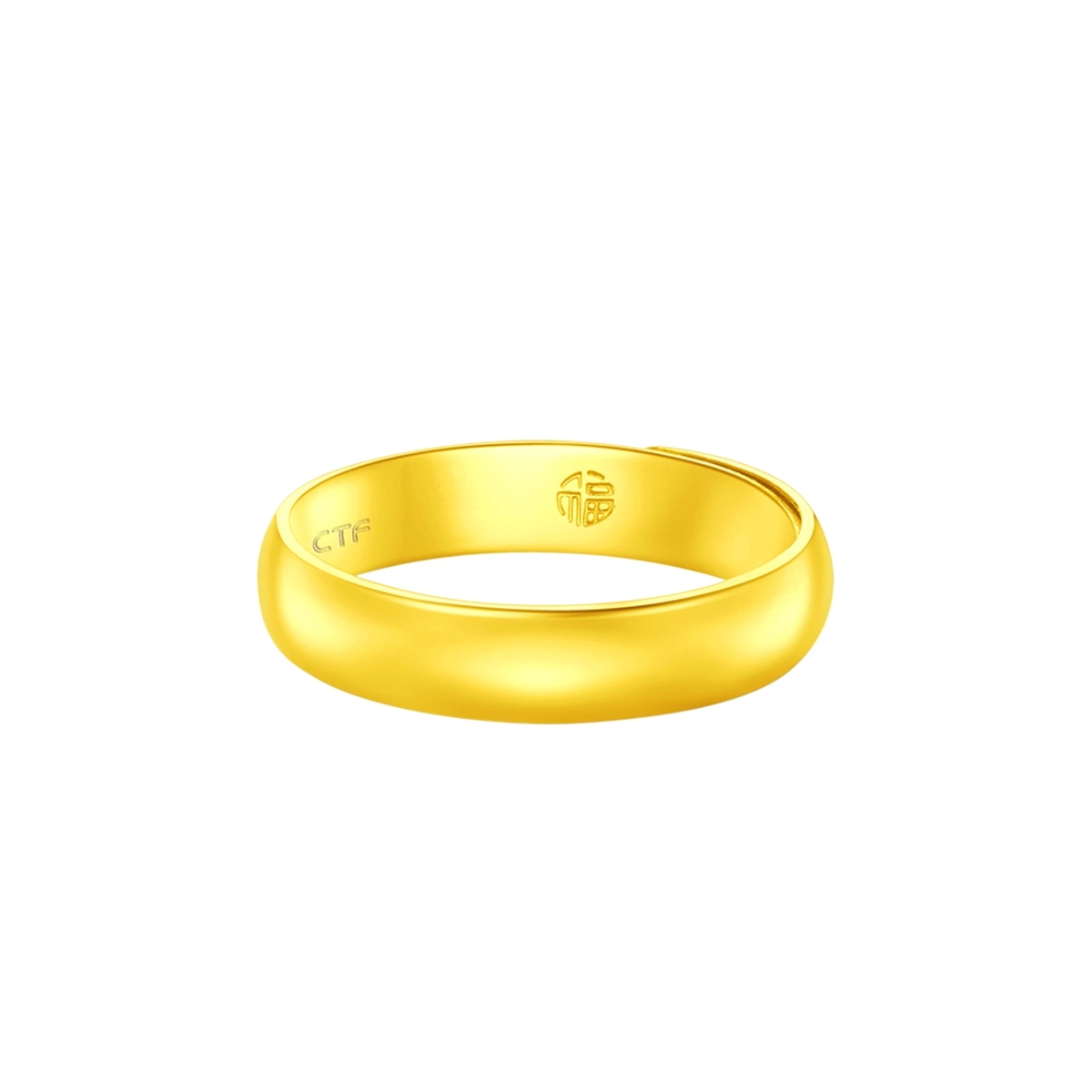 Simple Fu 999.9 Gold ring