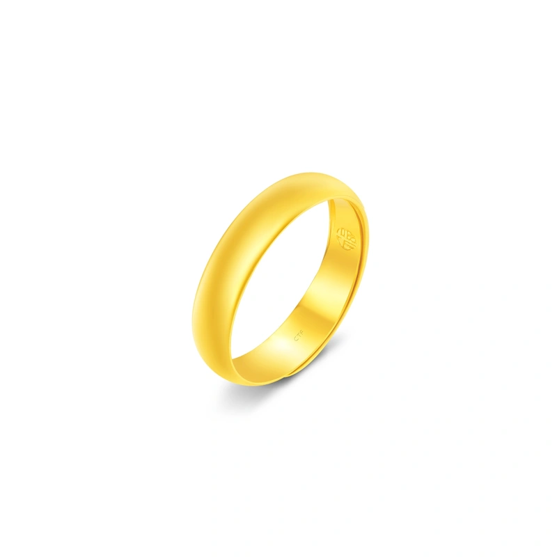Simple Fu 999.9 Gold ring