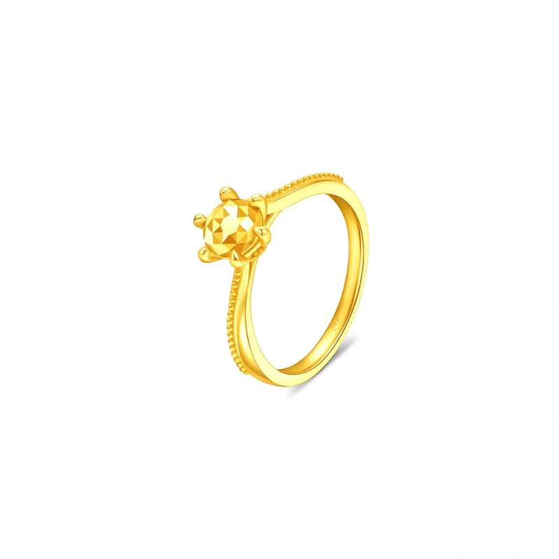 Six-Claw 999 Gold ring