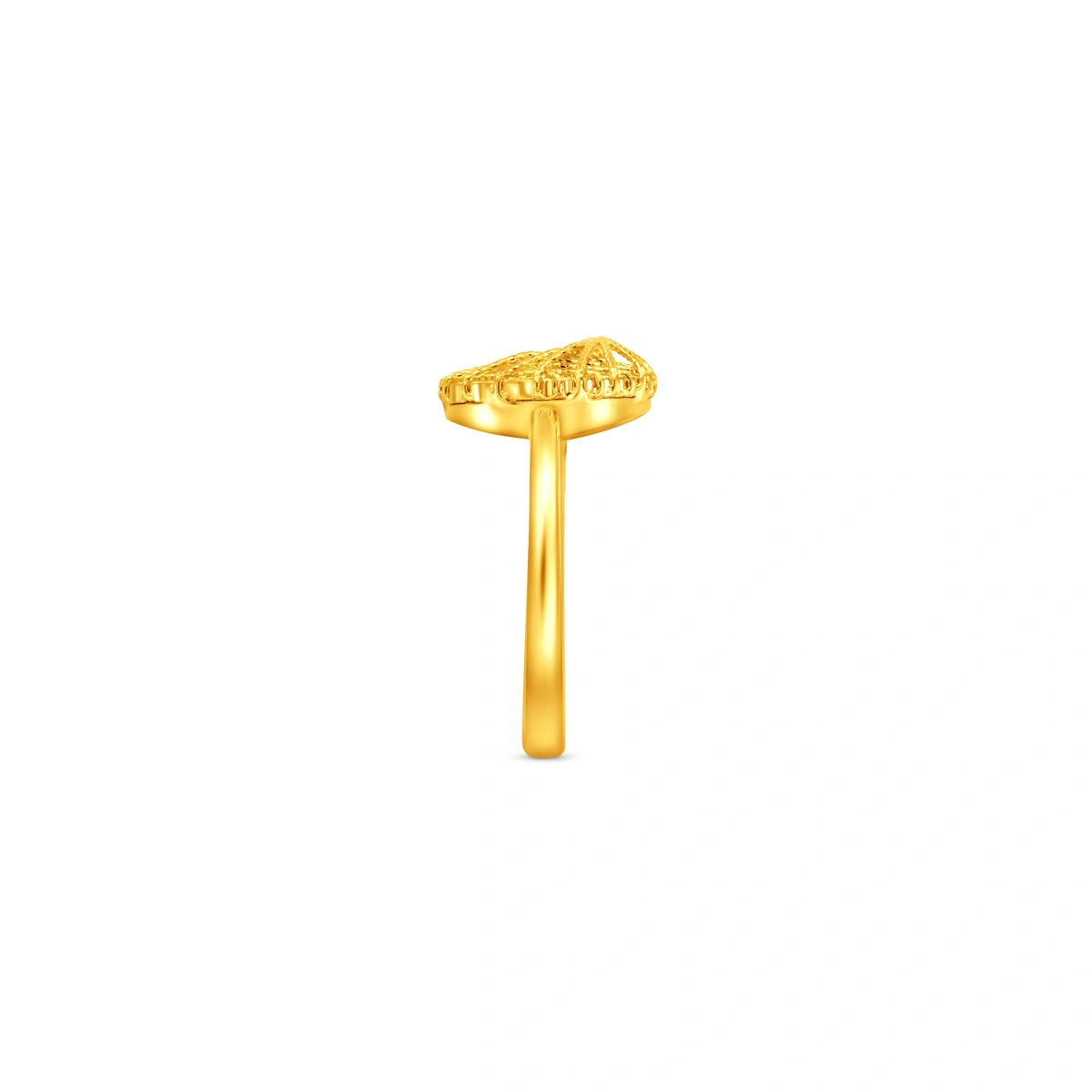 星月織夢月亮星星999足金戒指