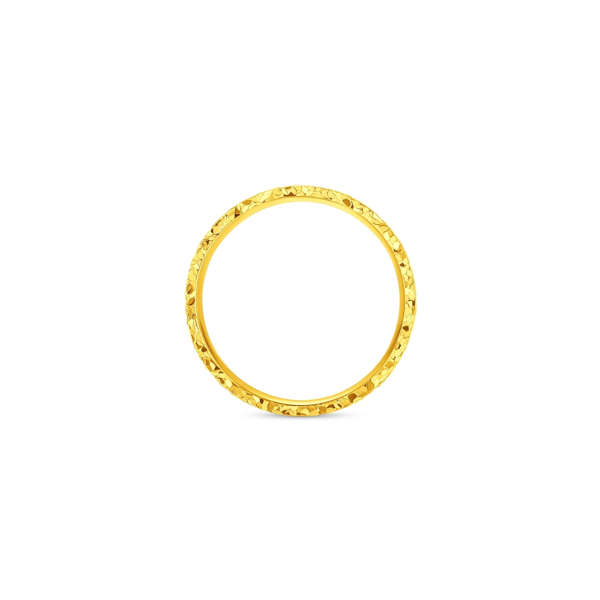 Fortune Crushed Ice 999 Gold ring