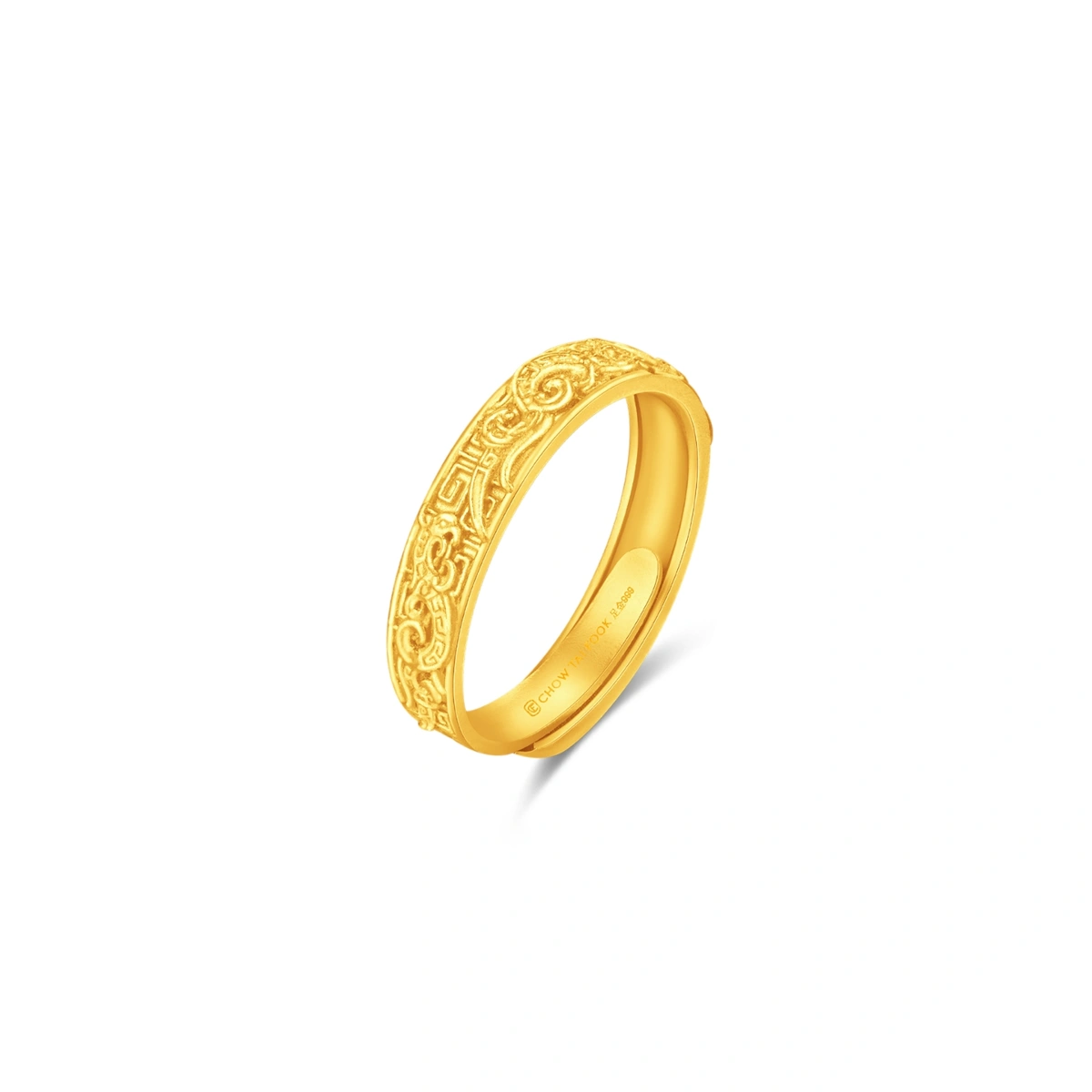 Phoenix Pattern 999 Gold ring