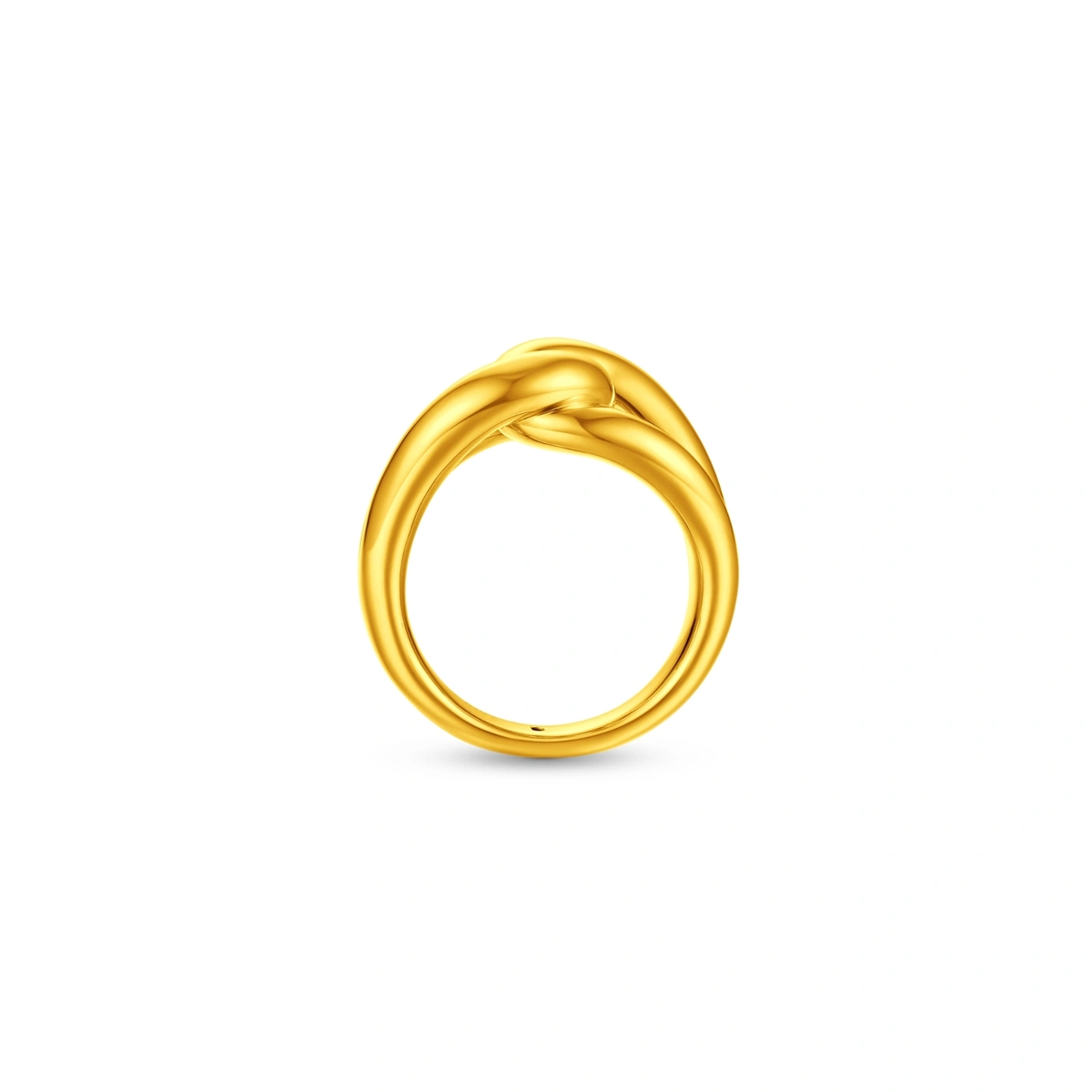 Minimalist Geometric 999 Gold ring