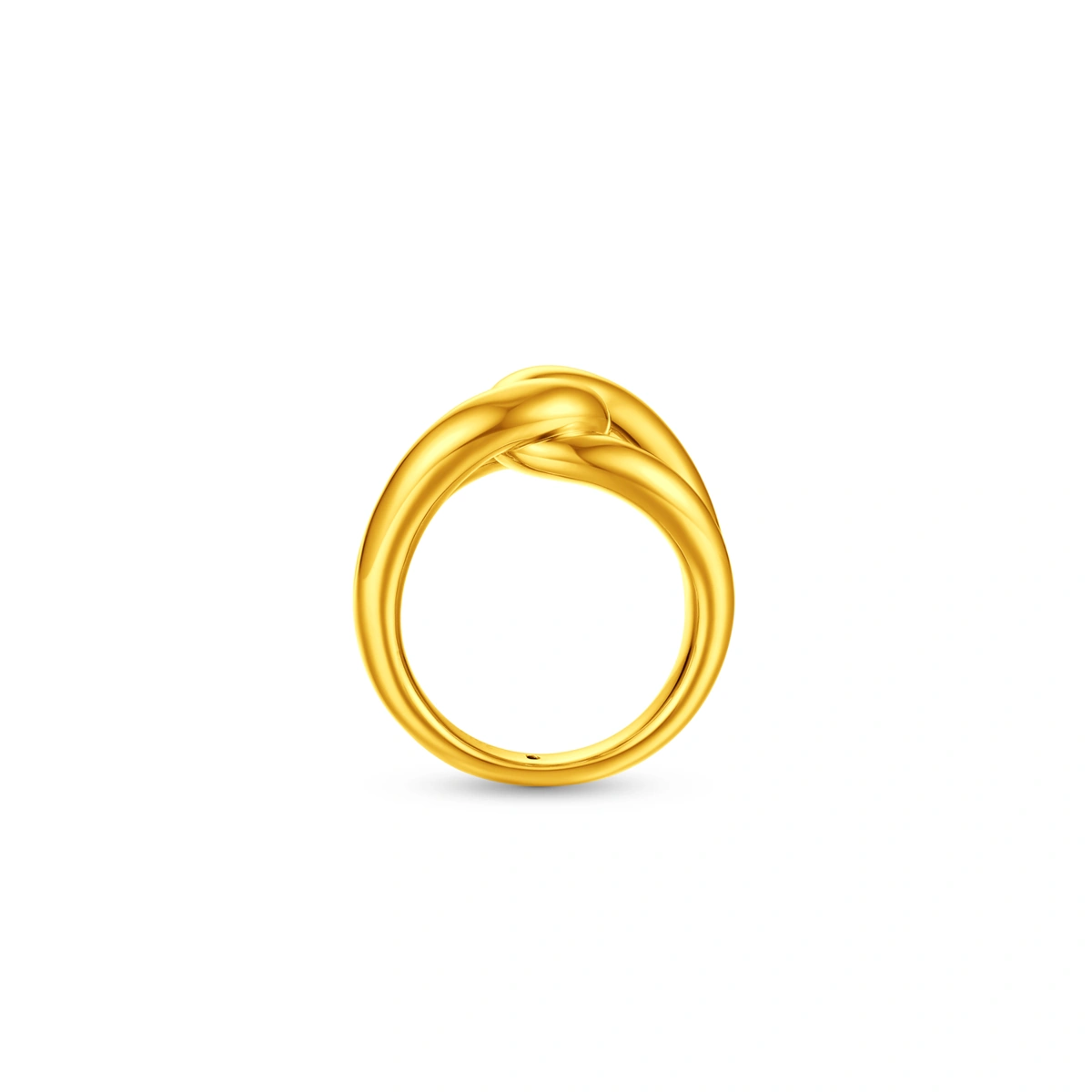 Minimalist Geometric 999 Gold ring