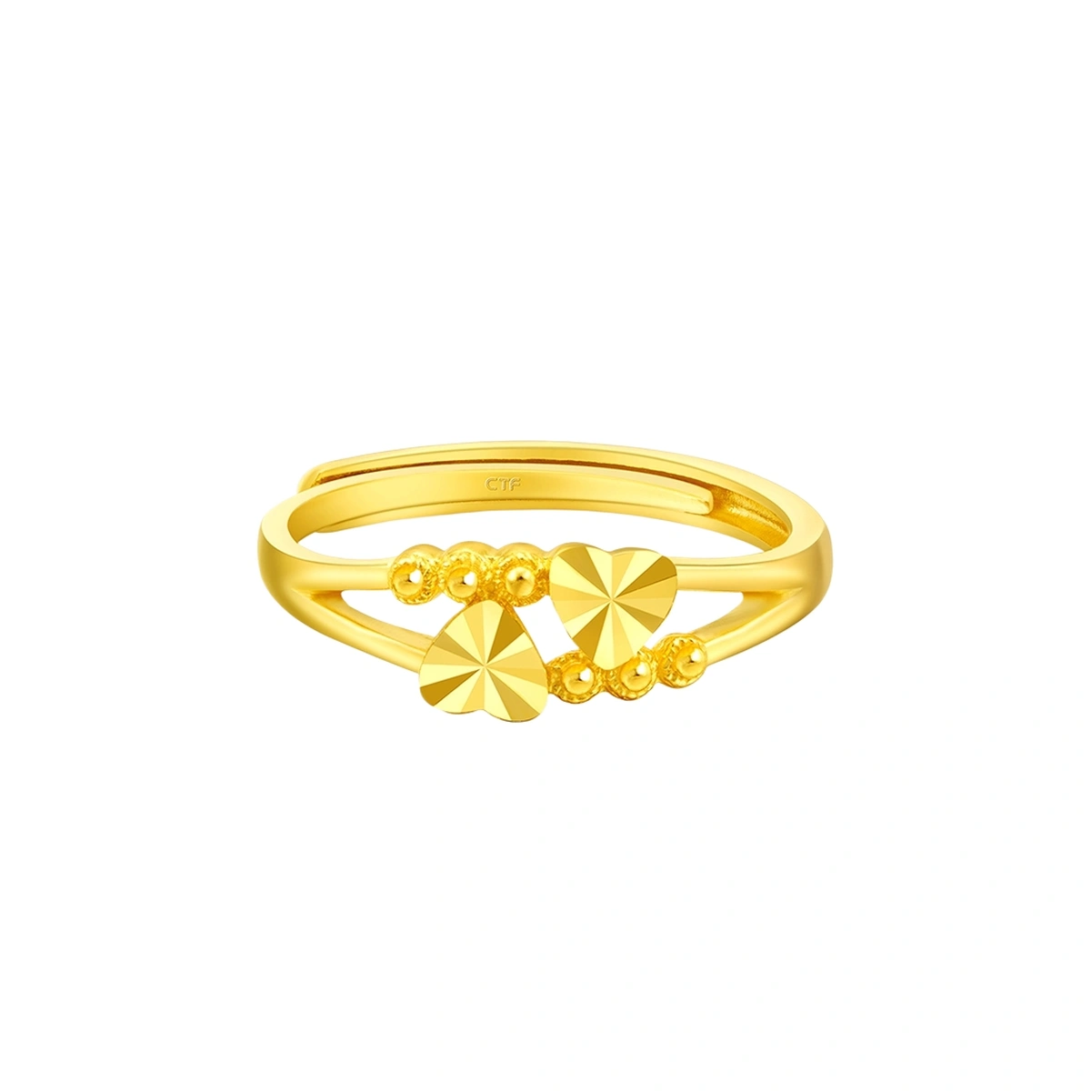Heart-to-Heart Little Bead 999 Gold ring
