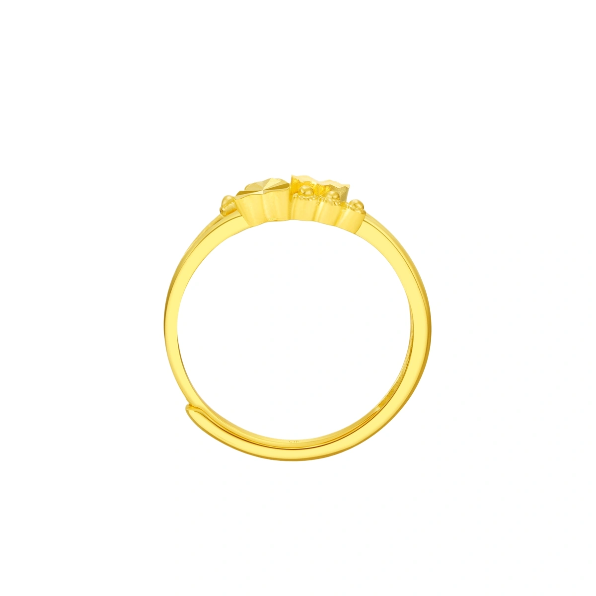 Heart-to-Heart Little Bead 999 Gold ring