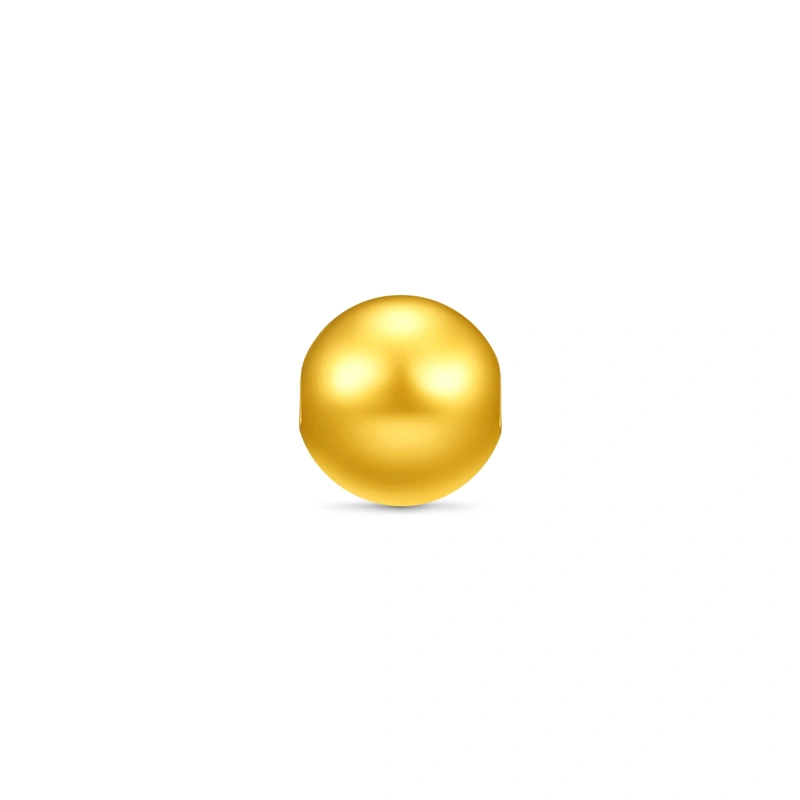 Radiant 999 Gold Bead pendant