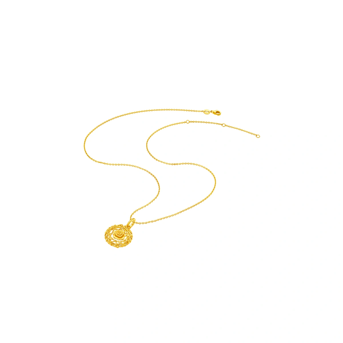 Rose Garden 999 Gold pendant