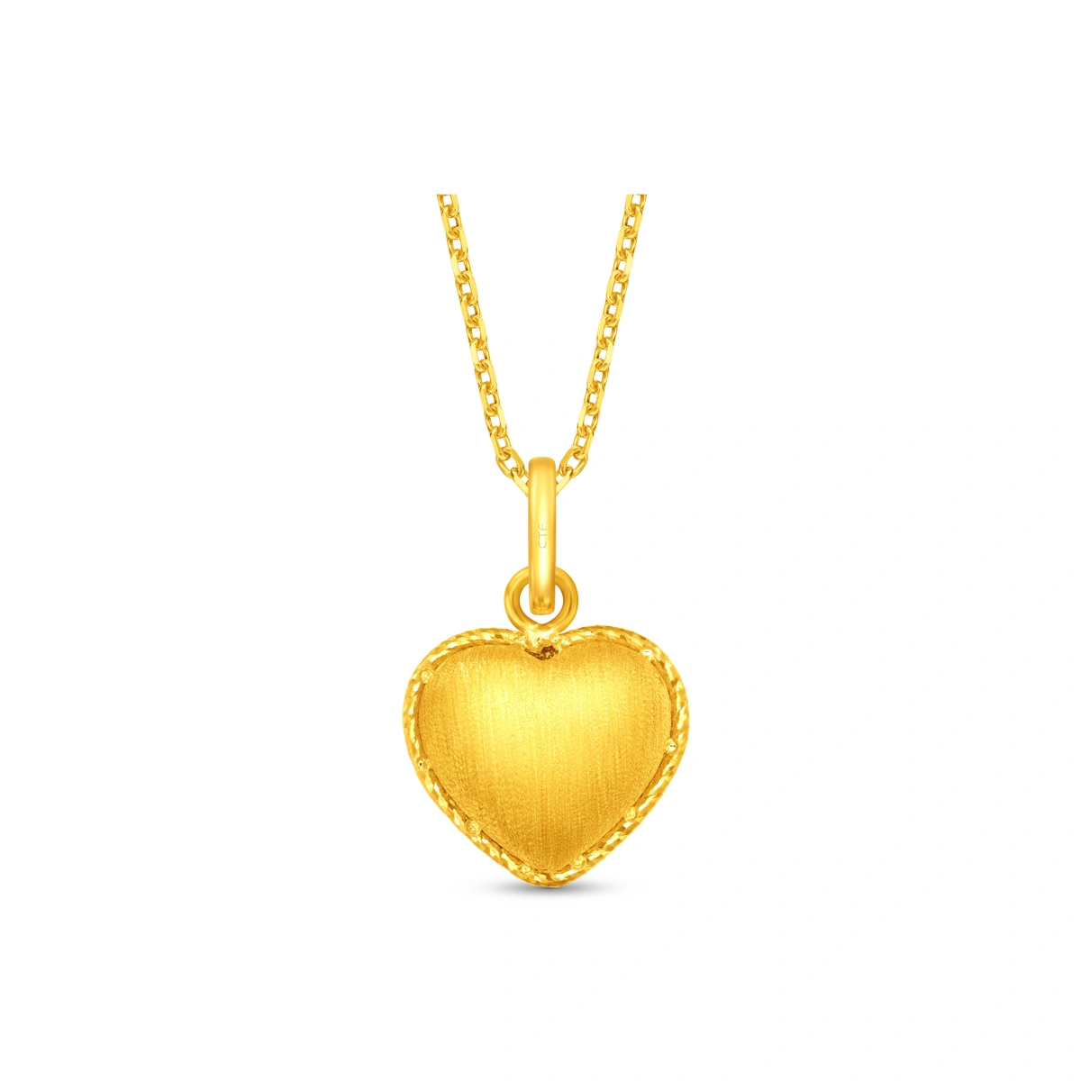 Fish Scale Heart 999 Gold pendant