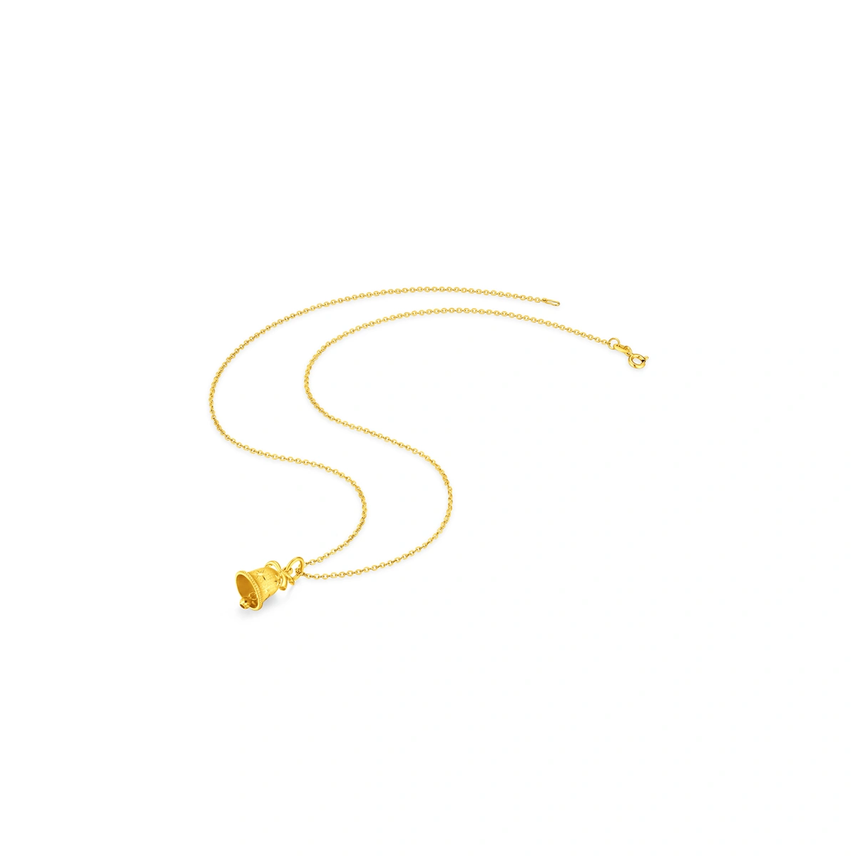 Snowflake Bell 999 Gold pendant
