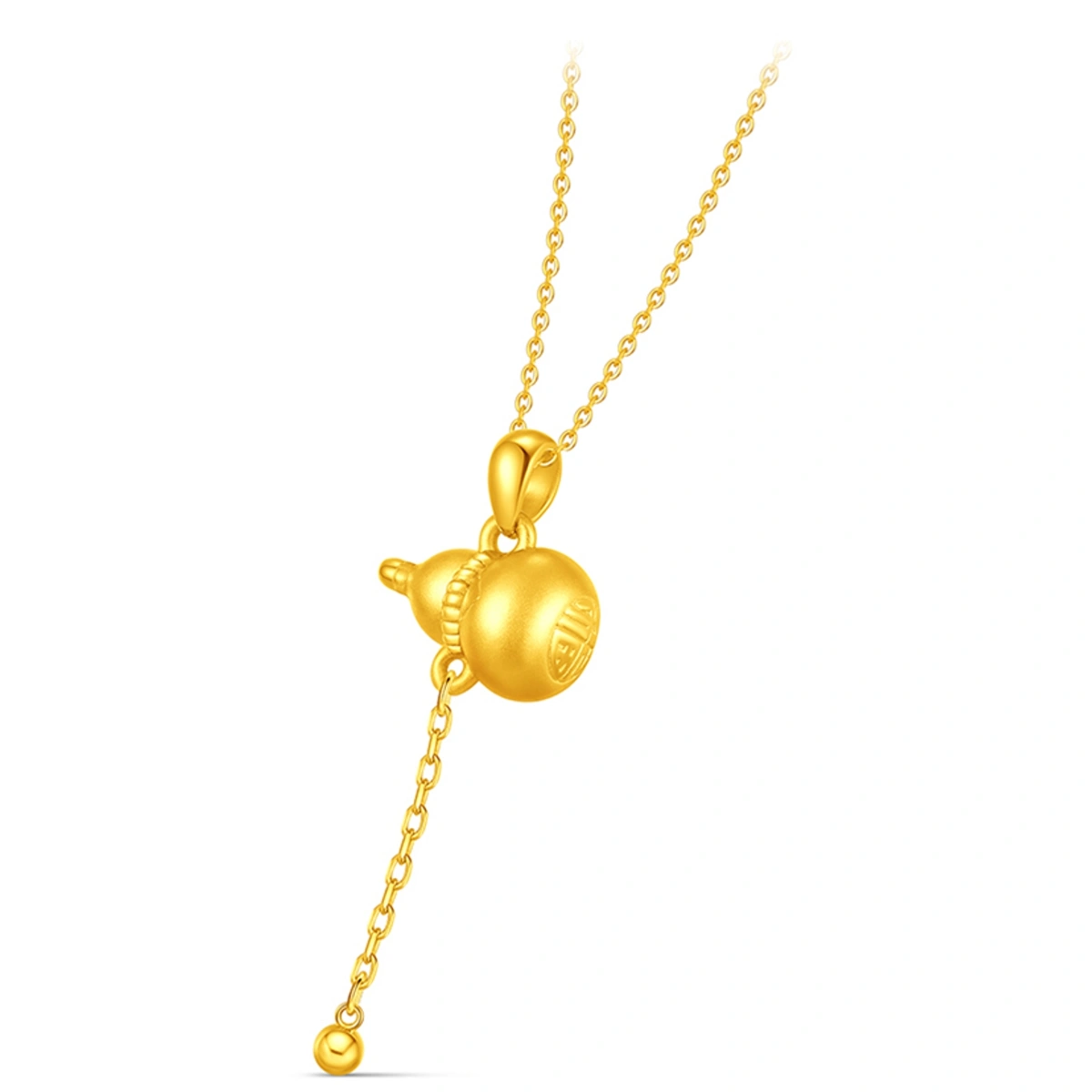 Fortune and Prosperity Gourd 999 Gold pendant
