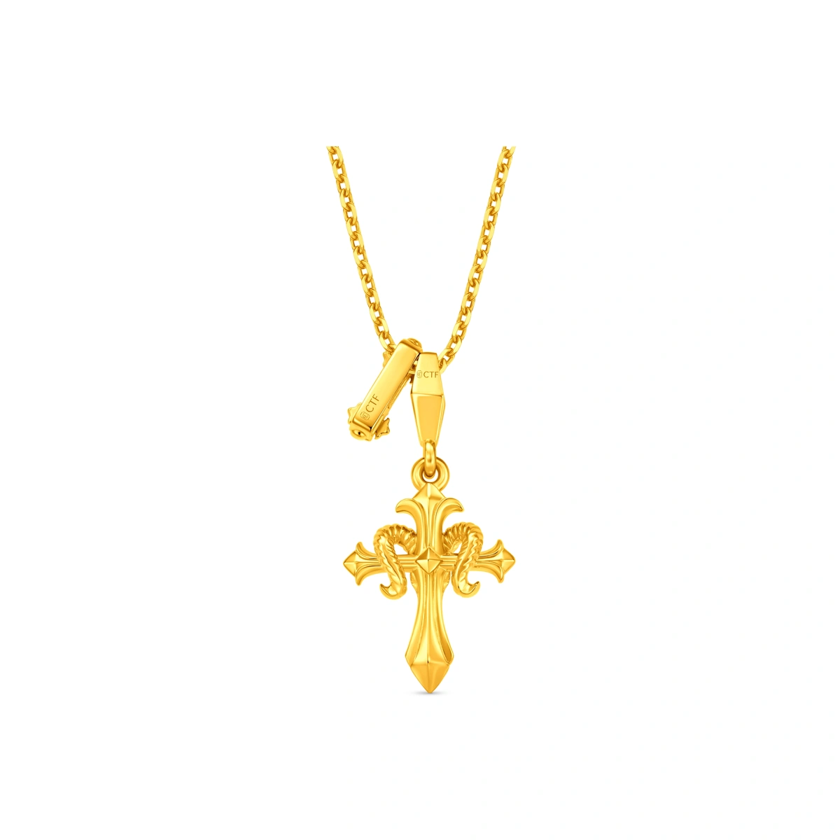 Iris Scepter 999 Gold pendant