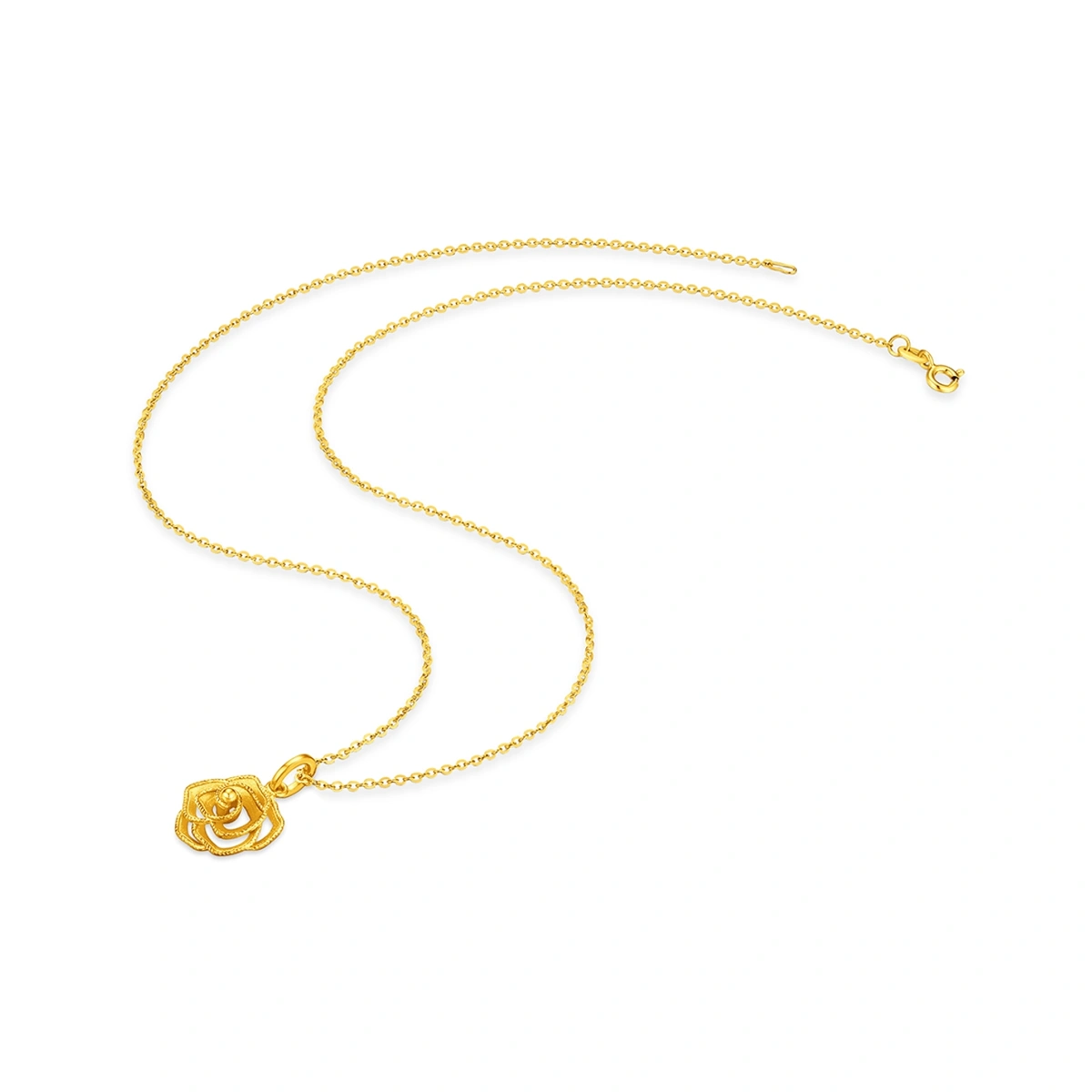 Lustrous Rose 999 Gold pendant
