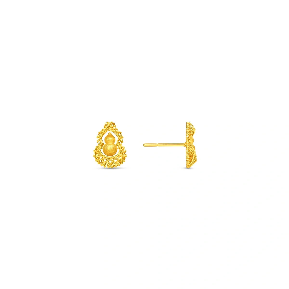 Gourd 999 Gold earrings