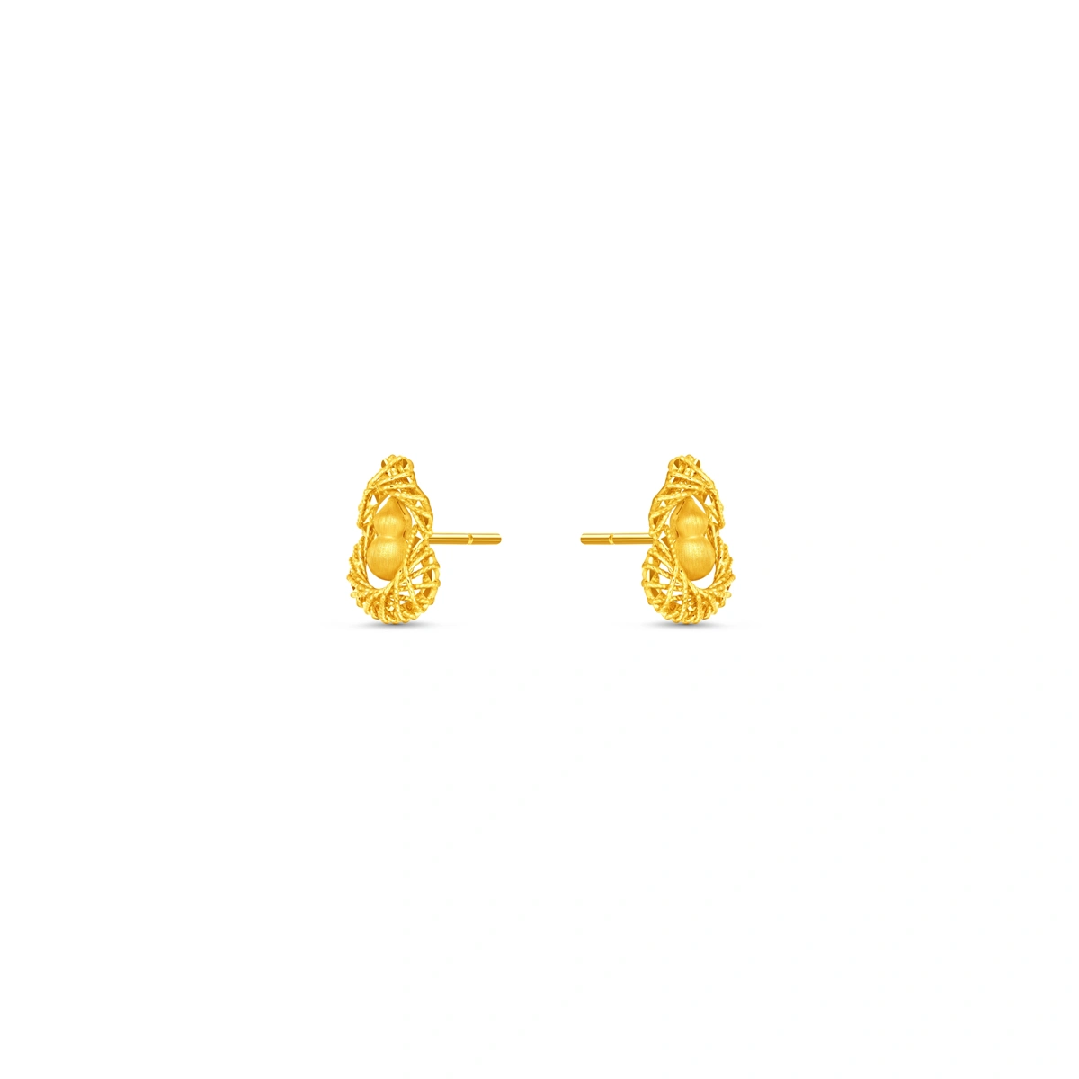 Gourd 999 Gold earrings