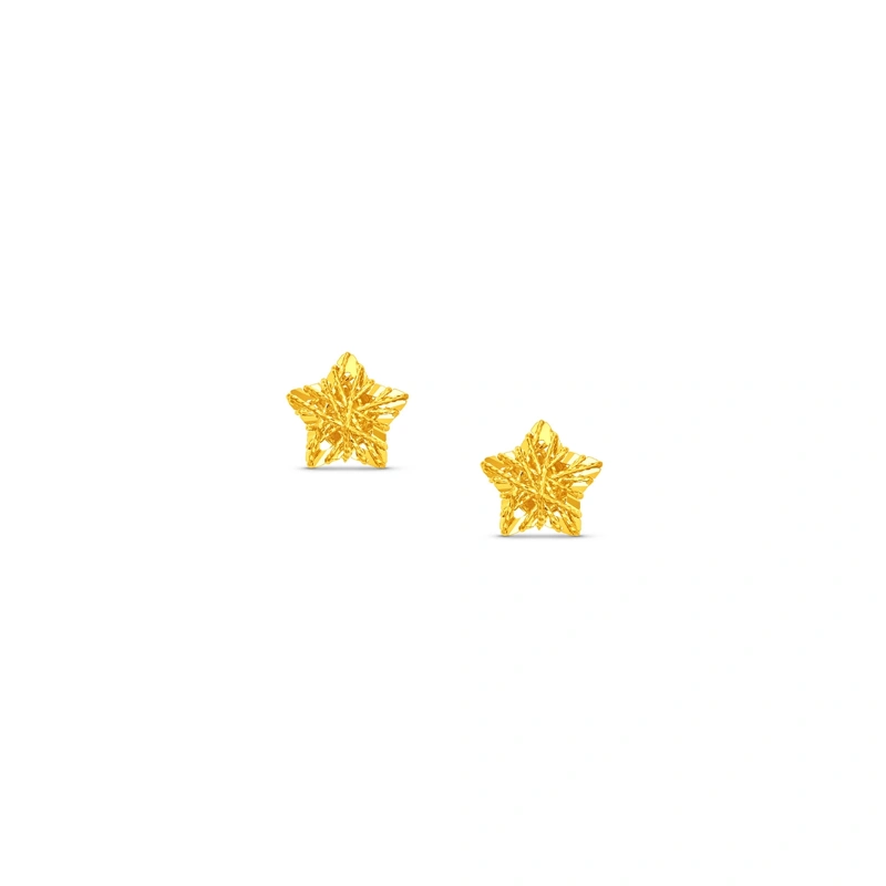 Dazzling Star 999 Gold earrings