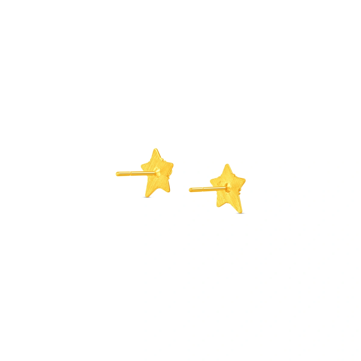 爆閃織夢星星999足金耳環