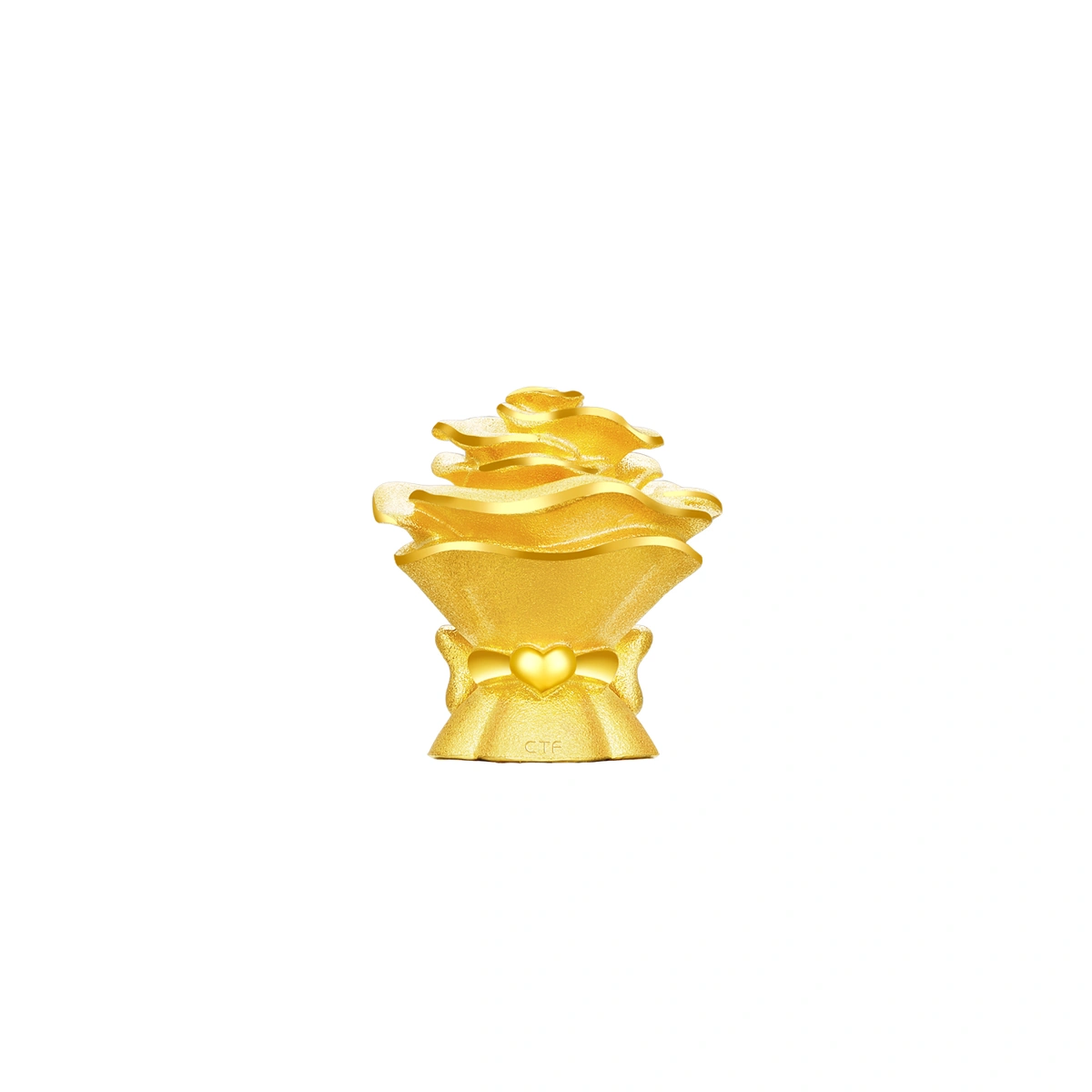 玫瑰花999.9黃金擺件