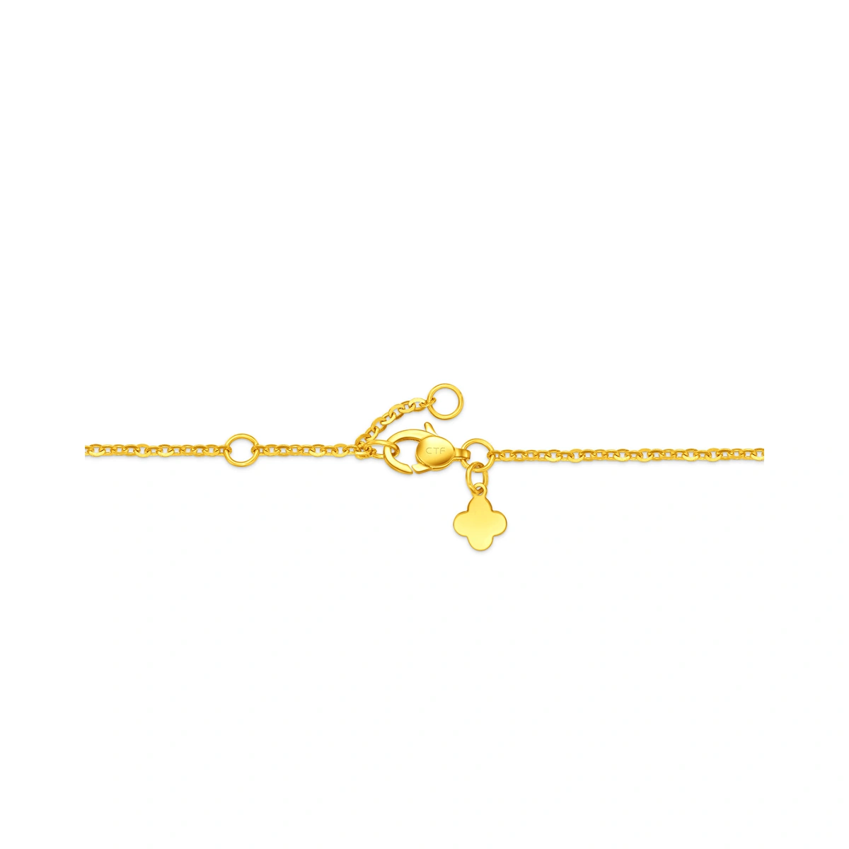 Weave Moon and Star 999 Gold bracelet